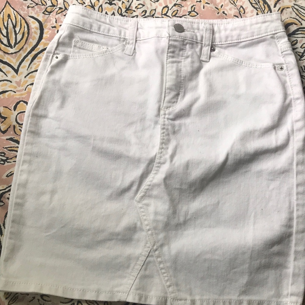 Target White Jean Skirt